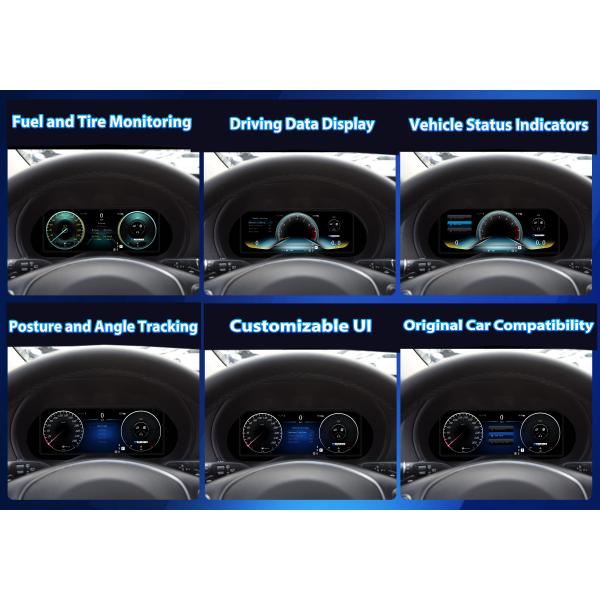 VIKNAV Digital Cluster Car SpeedoMeter For Mercedes Benz VITO 2015-2021