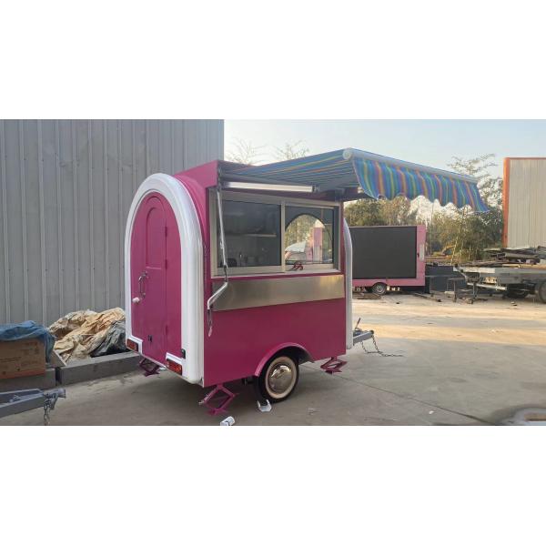 Portable Food Catering Trailer Fully Equipped Mobile Kitchen Easy Maintaining