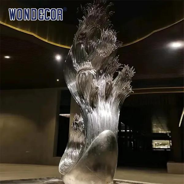 Custom Outdoor Casting Stainless Steel Sculpture Large Abstract Steel Sculpture