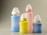 Heat Resistant Silicone Sleeve For Glass Baby Bottle