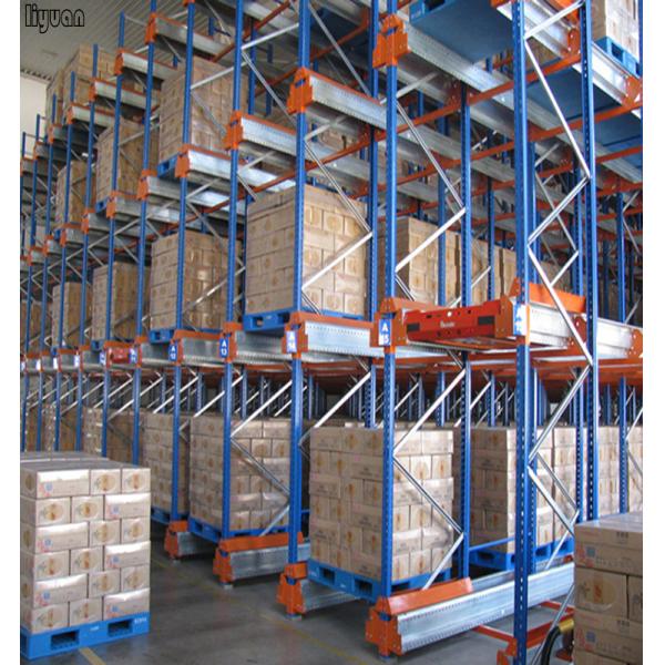 Easy Operated Radio Shuttle System , Warehouse Metal Racks High Intensive