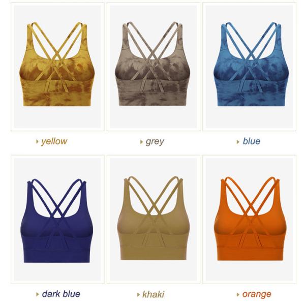 Camo Sexy Cross Back Women Yoga Bra Shockproof Fitness Sports Bra High Elastic