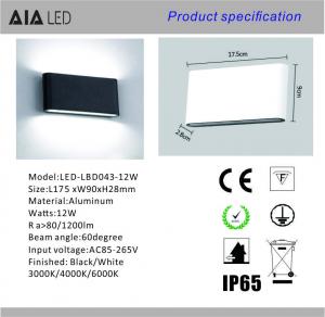 Cheap IP65 Waterproof outdoor led up down wall light &amp; led exterior wall lamp for pack wholesale