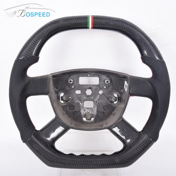 OEM Racing Car Ford Carbon Fiber Steering Wheel Fiesta Green Stripe