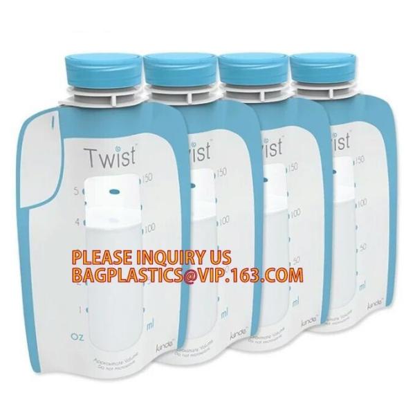 Food grade breastmilk storage packaging bag, breast milk pack bag,reusable baby