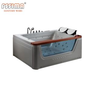 Cheap 1700mm 66in Freestanding Jetted Bathtub Small Waterfall Spa Whirlpool wholesale