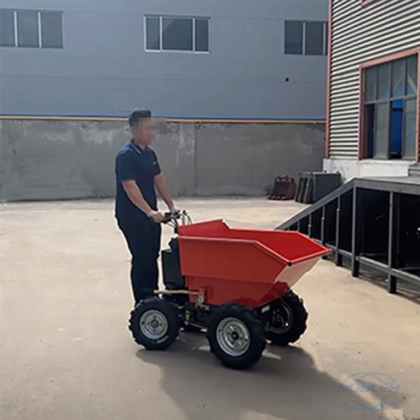 4 Speed 48V 20ah electric mini dump truck Load Capacity Of 300 Kg