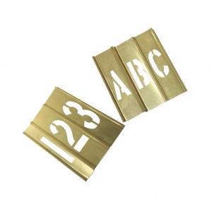 Cheap Customized Standard Brass Interlocking Stencils Brass 65 Material Golden Color wholesale
