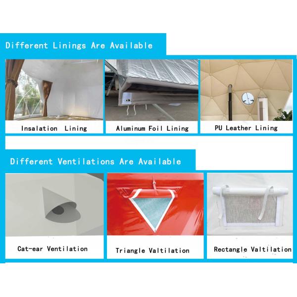 Luxury Outdoor Glamping Hotel Living Tent For Different Tourist Resorts Accommodation