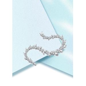 18K Gold Wheat Ear Moissanite Tennis Bracelet For Engagement