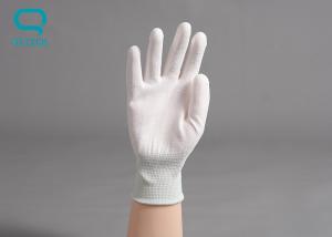 Cheap PU Safety Hand Gloves , Nylon Knitted Gloves For Handling Electronic Instruments wholesale