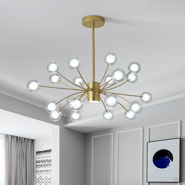 LED Glass Bubble Chandelier Round Ball Glass Star Chandelier indoor home Italian Design lamp(WH-MI-223)