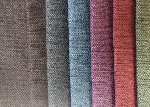 Cheap 335gsm Linen Sofa Fabric Dress Shirt Knitted Pure Polyester wholesale