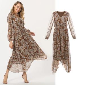 China Fahion New Beach Dress Women Long Chiffon Dress on sale