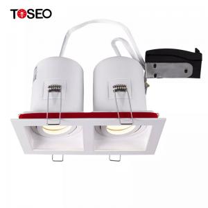 Cheap Hotel Ceiling Light Fixture Led Spotlight Fire Rated Led Recessed Double Head Gu10 wholesale