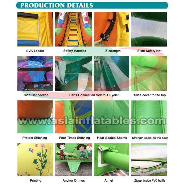 Removeable Inflatable Water Park With Swimming Pool For Schools , Sports Arenas