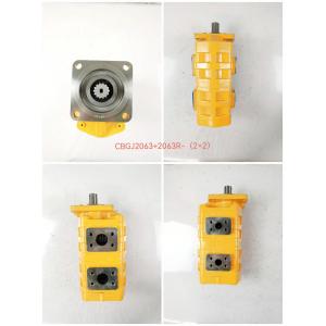 China CBGJ2063+2063R-(2+2) High Pressure Hydraulic Gear Pump For Loader 100cc Gear Pump on sale