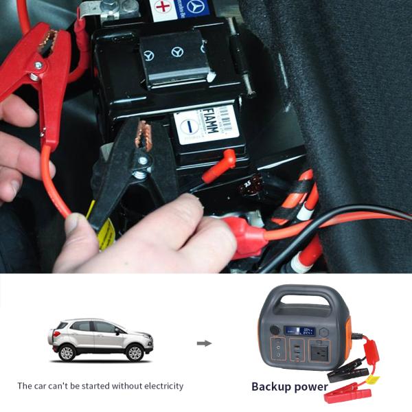 Home 110v 220v Camping Solar Generator 300W outdoor portable power station with car start