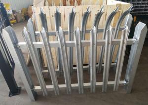 China High Security Steel Palisade Fencing And Gates Easily Assembled With Powder Coated on sale