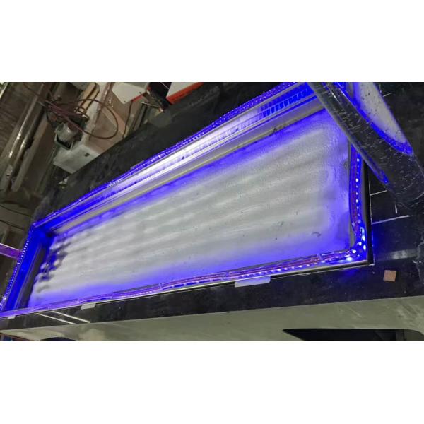 Commercial Buffet Equipment for Salad and Seafood, LED Lighting Refrigerated Buffet Display Table