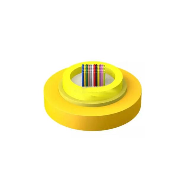 GJFDKBV Indoor Ribbon Optical Cable , FTTH Armored Fiber Optic Patch Cable