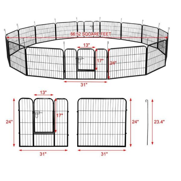 Galvanised 10 Foot Cattle Livestock Fence Panels Powder Coated 66.52 Square Feet