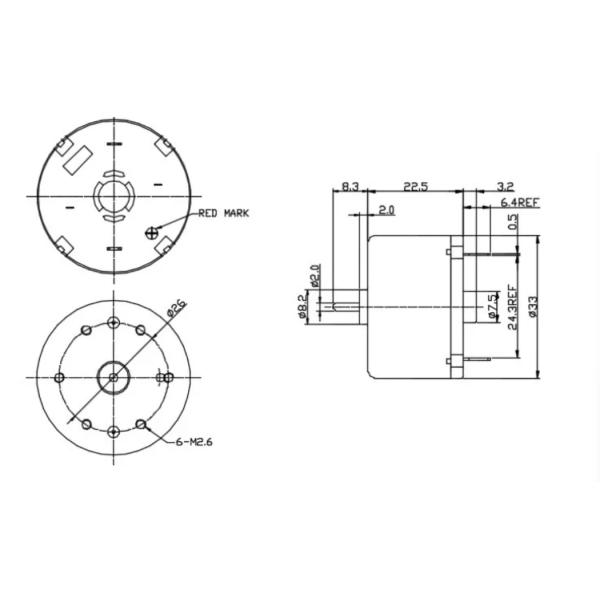 12V Electric DC Motor RK-520 Carbon Brush For Toy Cars Automatic Machines And Small Appliances