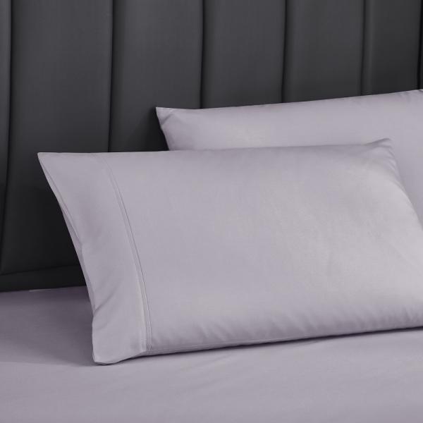 Embroidered Pillowcase Solid Color Luxury Bedding Sets for Ready to Ship King Queen Bed