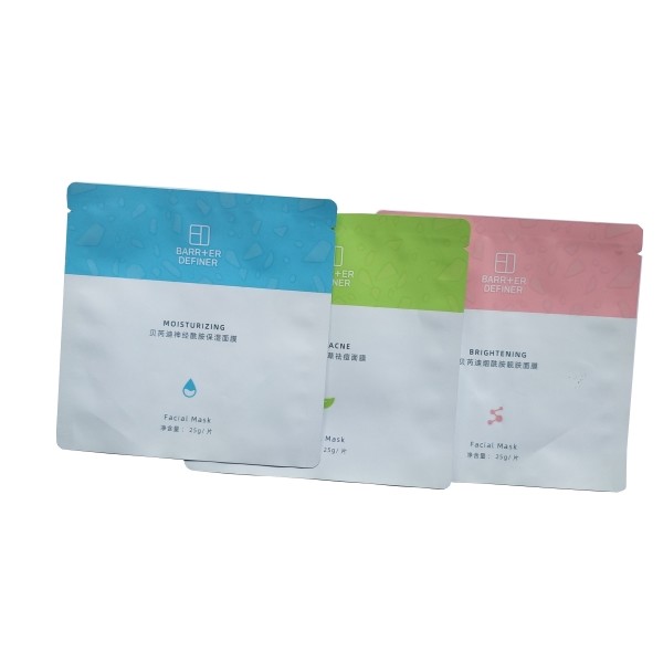 Matte Printing Easy Tear Sheet Mask Packaging Plastic Facial Mask Bags