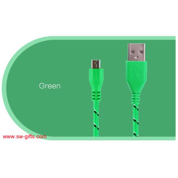 HOT 1M/2M/3M Nylon Braided Micro USB Cable, Charger Data Sync USB Cable Cord For Samsung