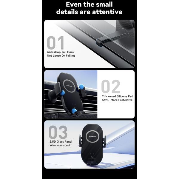 ESSAGER A7 Series Best Car Mobile Phone Holder Car Phone Stand