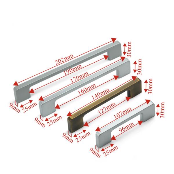 10INCH Vintage Bronze silver Zinc Cabinet Handles Pulls with screws