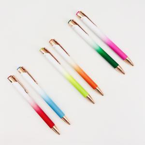 Creative Gradient Aluminum Ballpoint Pen Colorful Spray Painting 0.35mm Writing