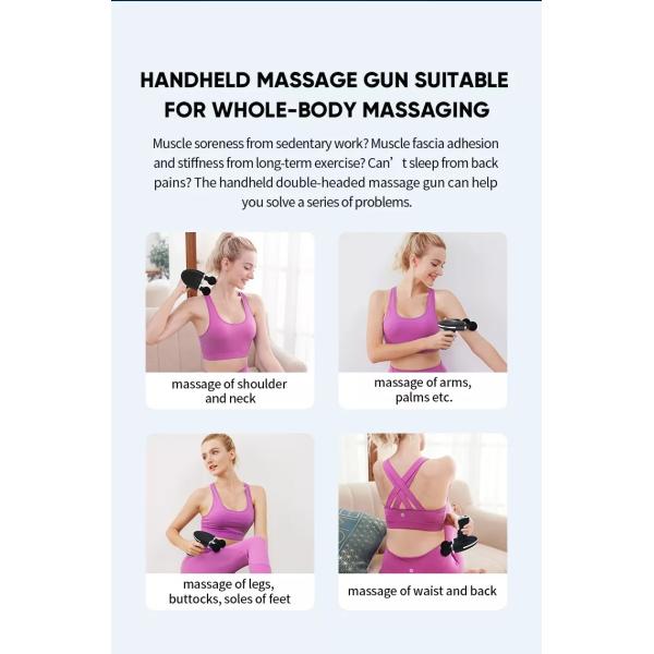 Muscle Massage Gun Deep Tissue Percussion Muscle Massager Gun for Athletes Pain Relief Therapy and Relaxation