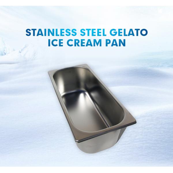 Commercial Stainless Steel Salad Table Pans202 Gelato Ice Cream Pan for Gelato/coffee Shop Buffet Restaurant Kitchen Accessories