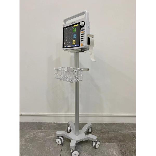 Aviation Aluminum Matieral Portable Medical Monitor Trolley With 3 Inch Silent Wheels