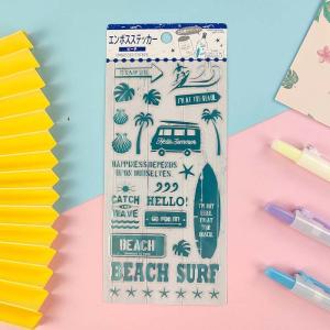 Cheap CMYK Hot Stamping Stickers Self Adhesive Label Transparent Cartoon Sticker wholesale