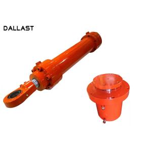 Cheap GS Flange Hydraulic Cylinder , Double Acting Hydraulic Ram Custom Chrome wholesale