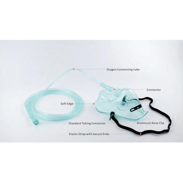 PVC Medical Grade Oxygen Therapy With Adjustable Nose Clip With/Without Latex