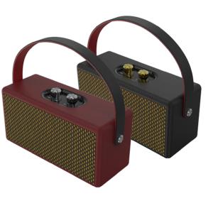 Cheap Retro Wooden Cabinet 2×2.5-inch Units With 60 Magnets 7W×2 Power 2400mAh Battery for Home Decor Enthusiasts Music Lovers Etc wholesale