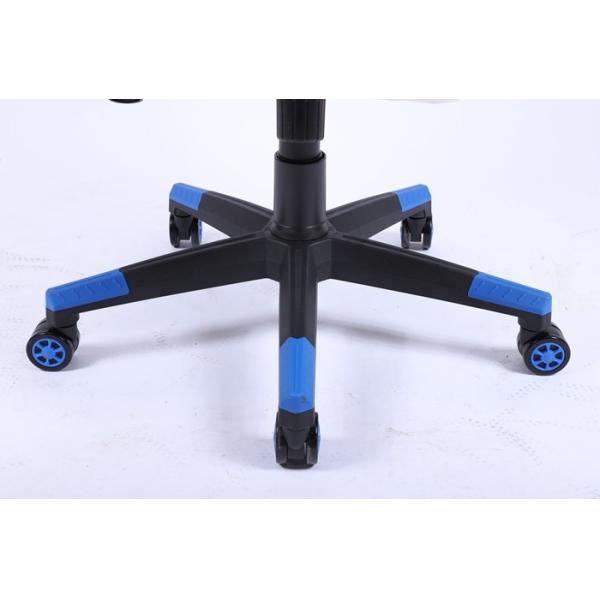 Blue Ergonomic Gaming Swivel Chairs 0.169CBM Revolving Chair Back Support Aluminium Base