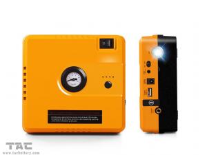 China 400 Amp 16800mah Peak Battery Jump Starter Charger Combine With Air Compressor on sale