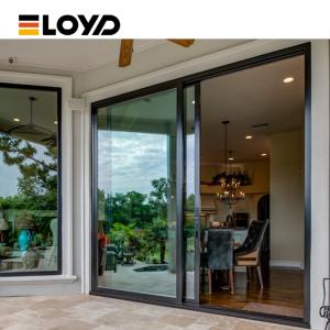 China Frameless Glass Aluminum Sliding Door For Patios , Balconies on sale