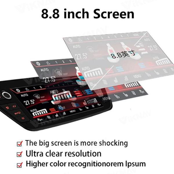 Viknav Car Climate Control For BMW 1 Series 2016-2023 AC Panel Air Conditioning Screen LCD Digital Display