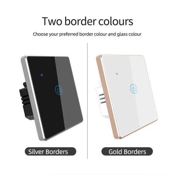 10AMP WiFi RF Smart Switch AC110-220V 1 Gang 2 Way Smart Light Switch