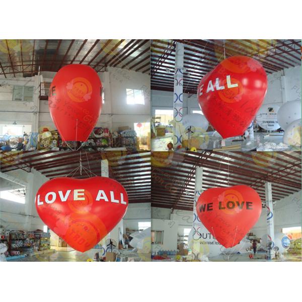 Bespoke Durable helium giant inflatable balloon, 0.18mm PVC Advertising Helium Balloons for event, outdoor advertising