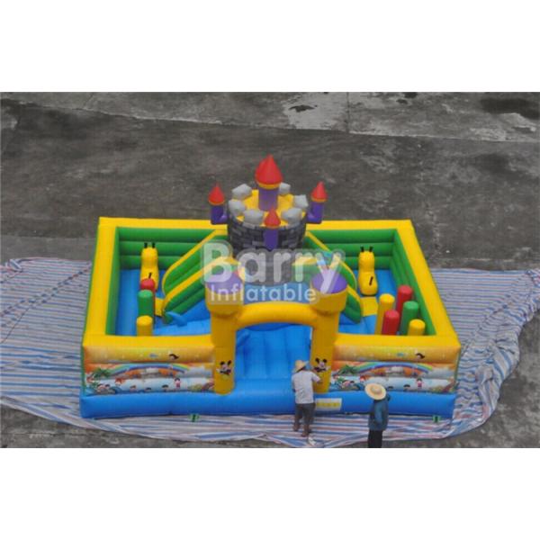 Inflatable Fun City Castle Themed Amusement Park Inflatable Playground Equipment