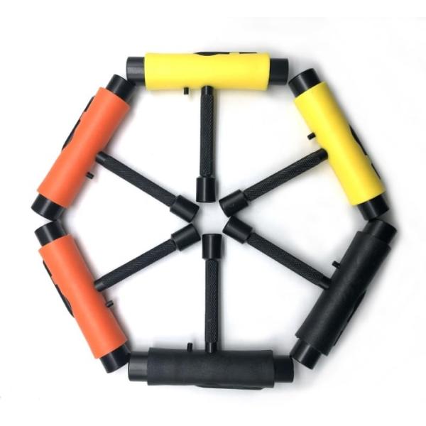 Black Skateboard Multi Tool Skateboard T Tools All In One Portable With Allen Key