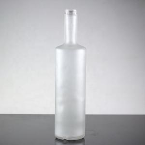 Cheap 750ml Industrial Frosted Glass Vodka Bottle for Maunfacture and Trading wholesale