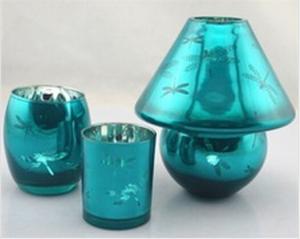 China gift glass candle holder set on sale